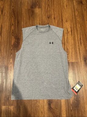 NWT Under Armour Men’s Loose Fit Heat Gear Tank Grey